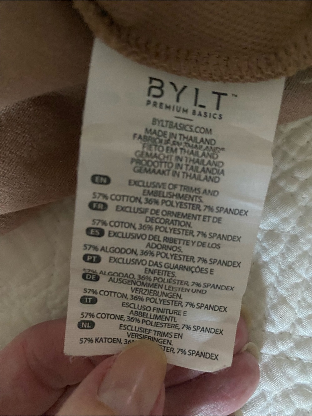 BYLT Tank Top Brown Racerback Small - Picture 5 of 9